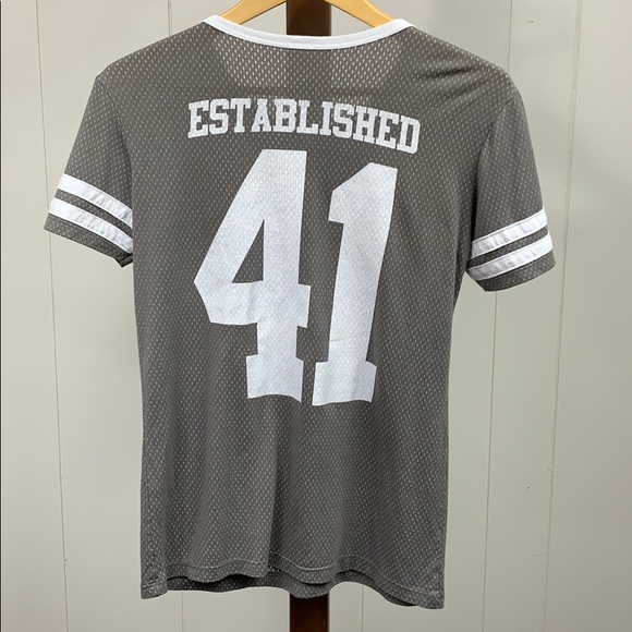 Disney Dumbo Gray and White Jersey Style Shirt - Picture 5 of 5